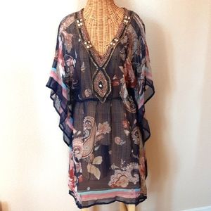 Jessica London Beaded Tunic💖💖💖NWT